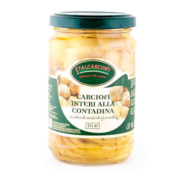 Артишоки целые по-крестьянски в подсолнечном масле, ITALCARCIOFI, 0,28 кг/0,17 кг/0,314 л (ст/б)  Italcarciofi S.r.L. Италия
