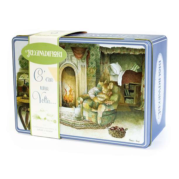 Чайная коллекция 6 видов чая, 20 пакетиков по 3 гр, 10 пакетиков по 2,5 гр., "C'era una Volta...", REGINADIFIORI, 0,085 кг (подарочная жест/кор)  REGINADIFIORI Италия