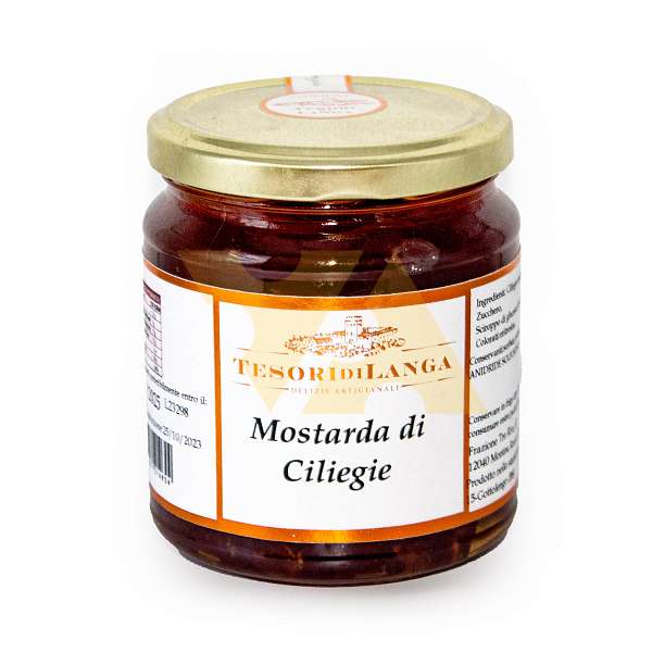 Мостарда из черешни, TESORI DI LANGA, 0,380 кг (ст/б)  Apicoltura Brezzo Италия