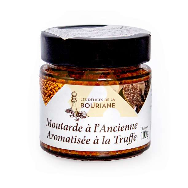 Мостарда по старинному рецепту ароматизированная трюфелем, VALETTE, 0,100 кг (ст/б)  Valette Foie Gras Франция