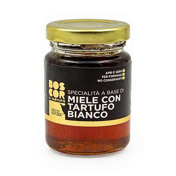 Мед каштановый с белым трюфелем BOSCOR, CALUGI, 0,120 кг (ст/б)