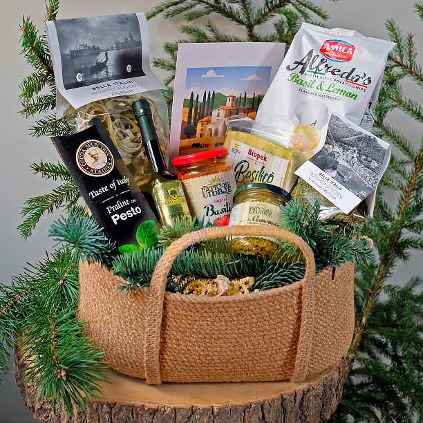 Набор подарочный Basilico - amore mio в корзине