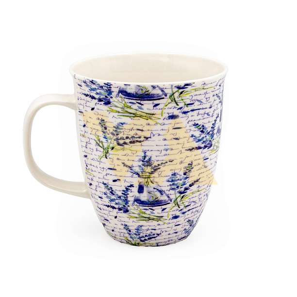 Кружка чайная из фарфора BLUE SECRET в картонной коробке 530 мл REGINADIFIORI  