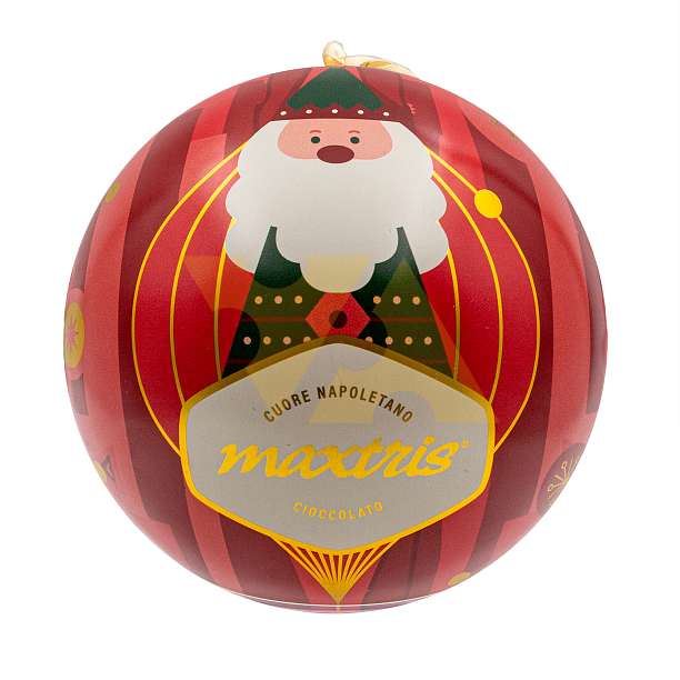 Ассорти из трех пралине в темном и молочном шоколаде, MAXTRIS, 0,100 кг (новогодний шар)  Confetti Maxtris Италия