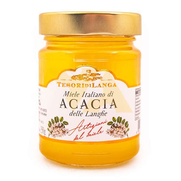 Мед акациевый из Ланге, TESORI DI LANGA, 0,350 кг (ст/б)  Apicoltura Brezzo Италия