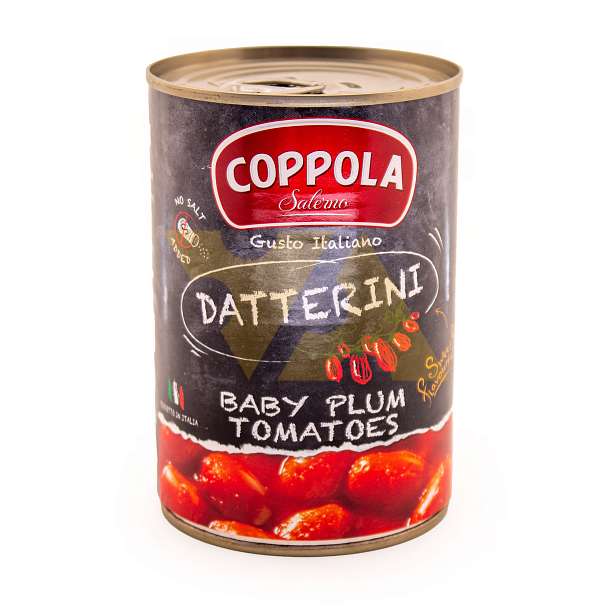 Томаты Даттерини, без добавления соли, COPPOLA, 0,4 кг/0,24 кг/0,425 л (ж/б)  Coppola Foods Италия