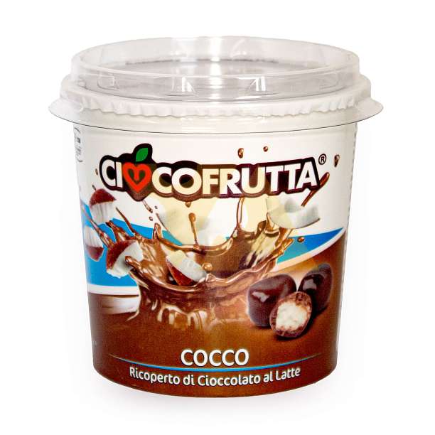 Кокос в молочном шоколаде, CIOCCOFRUTTA, 0,135 кг (карт/стакан)  Ciocofrutta Италия