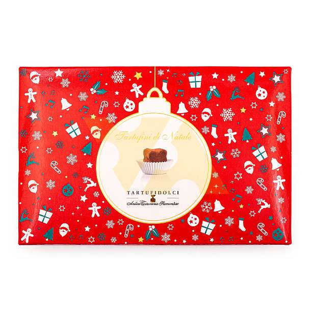 Конфеты 0121 Трюфель Дольче, рождественская упаковка, ANTICA TORRONERIA PIEMONTESE, 0,180 кг (карт/кор)  Antica Torroneria Piemontese Италия