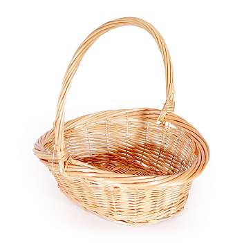 Корзина средняяя лоза овальная широкий кант (высота 40, длина 38, ширина 33)