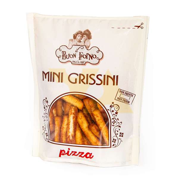 Мини гриссини со вкусом пиццы, BUON FORNO, 0,1 кг (пл/пак)  Valledoro SPA (il Buon Forno) Италия