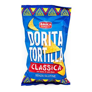 Чипсы кукурузные (начос) классические DORITA TORTILLA, AMICA CHIPS, 0,2 кг