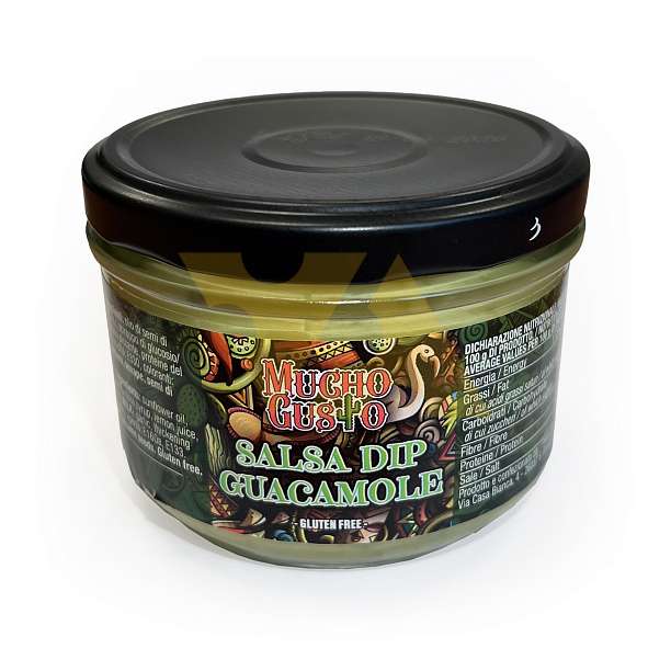 Соус Гуакамоле, соус из авокадо и перцев, MUCHO GUSTO, 0,230 кг (ст/б)  Top Single Service S.r.l Италия