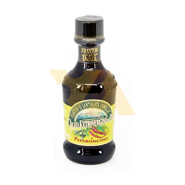 Масло оливковое первого холодного отжима (экстра верджин) ароматизированное острым перцем, SANTAGATA, 0,1 л (ст/бут с ручкой) 0.1 л. Frantoio di Sant'Agata d'Oneglia Италия