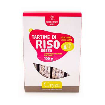 Хлебцы прямоугольные (тартине) из красного риса BIO, ORYZA,  0,1 кг