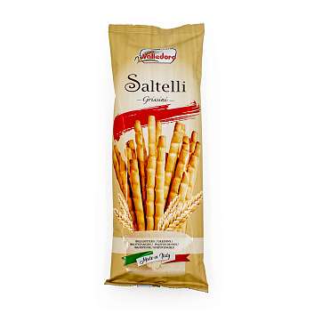 Гриссини из муки мягких сортов пшеницы типа "0" SALTELLI, VALLEDORO, 0,100 кг