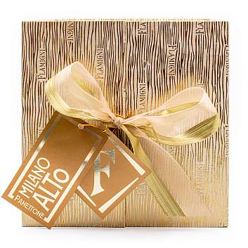 Панеттоне Миланский с изюмом и цукатами, FLAMIGNI, 1 кг (подарочная коробка)