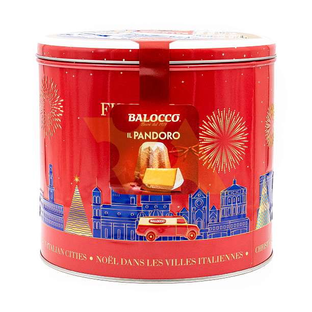Пандоро, рождественский кекс из Вероны, BALOCCO, 0,75 кг (жест/кор)  Balocco Италия