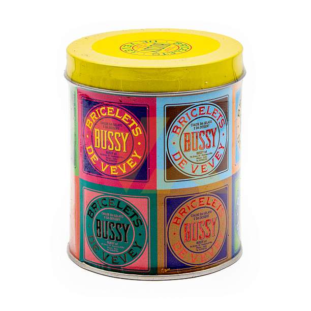 Хрустящие вафельные трубочки с лимонным вкусом и начинкой из молочного крема TUBINI LIMONE, 0,280 кг (туба ж/б)  Bussy Италия