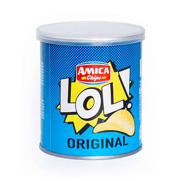 Снек соленый картофельный с классическим вкусом LOL, AMICA CHIPS, 0,045 кг
