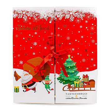 Конфеты ассорти трюфелей "Рождественский календарь" I TARTUFINI DELL\'AVVENTO, 5 видов, ANTICA TORRONERIA PIEMONTESE, 0,168 кг (карт/кор новогодняя)