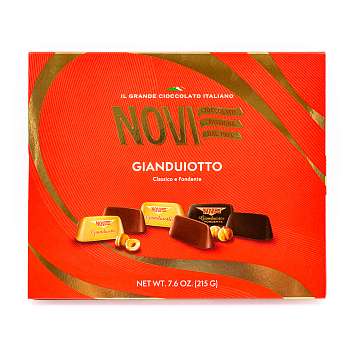 Пралине шоколадные Джандуотто ассорти, 3321, NOVI, 0,215 кг (карт/кор)