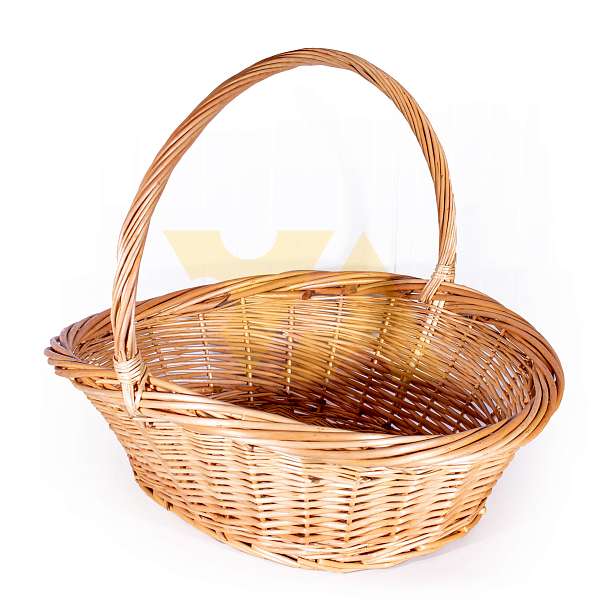 Корзина большая ива (высота 50, длина 58, ширина 47, высота борта 21, овальное дно)