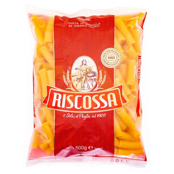 Эликоидали №20, паста из твердых сортов пшеницы, RISCOSSA, 0,5 кг  Pastificio Riscossa Италия