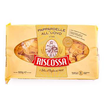 Паппарделле яичные №98, паста из твердых сортов пшеницы, RISCOSSA, 0,5 кг