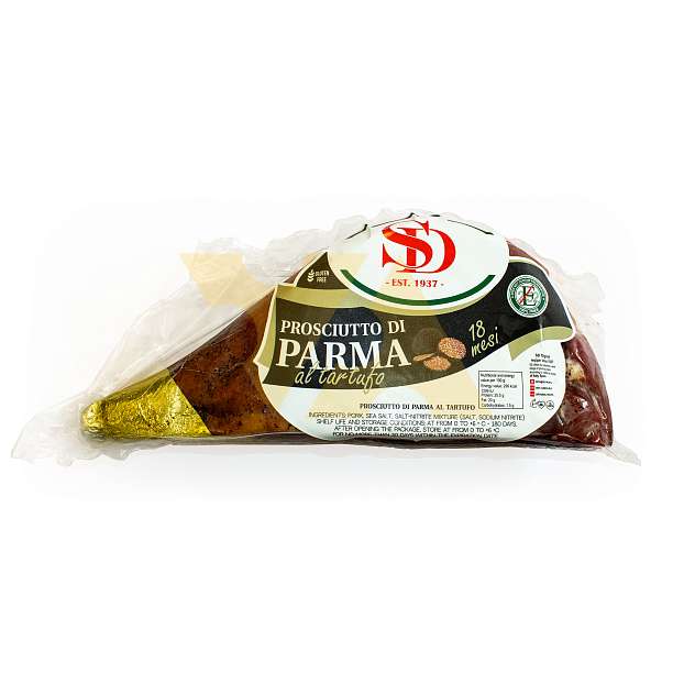 Окорок сыровяленый (Прошутто ди Парма) с черным трюфелем, 1/2 ноги, выдержка 18 месяцев, SD, ~ 2,5 кг (вак/уп)  Сытный дом Россия