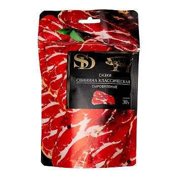 Снэки из свинины сыровяленые "классические" SD, нарезка, 0,030 кг