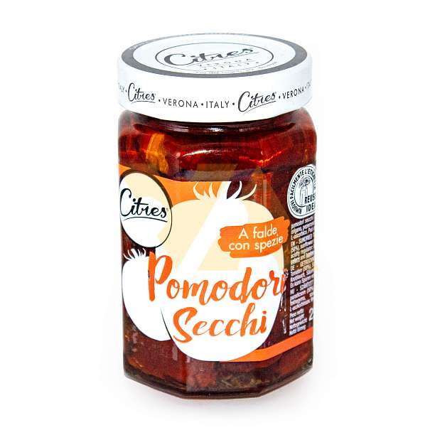 Томаты сушеные в подсолнечном масле с добавлением специй, CITRES, 0,290 кг (ст/б)  Citres Италия