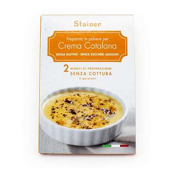 969 Основа для приготовления десерта CREMA CATALANA без сахара, 2 минуты и 4 порции, STAINER, 0,06 кг