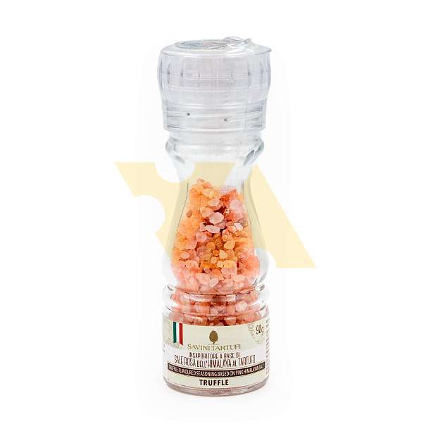 Соль Гималайская ароматизированная черным летним трюфелем, SAVINI TARTUFI, 0,09 кг (ст/б)  SAVINI TARTUFI Италия