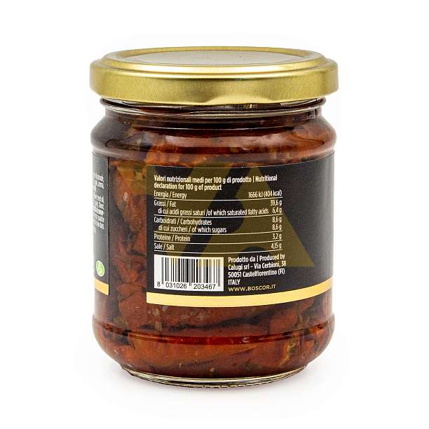 Томаты вяленые с трюфелем в масле BOSCOR, CALUGI, 0,180 кг (ст/б)  BOSCOR, CALUGI Италия
