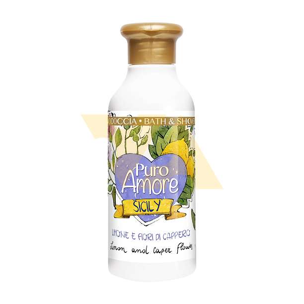 Гель для душа с лимоном и цветками каперсов, PURO AMORE, 0,250 мл FarmaLais Италия