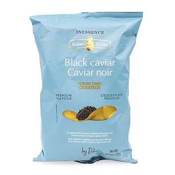 Чипсы картофельные со вкусом черной икры, RUBIO, 0,125 кг