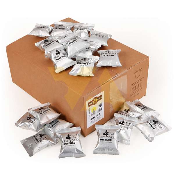 Кофе в капсулах INTENSO, 100 капсул по 5 гр., для машин NESPRESSO, NEW YORK, 0,500 кг (карт/кор)  Caffè New York Италия