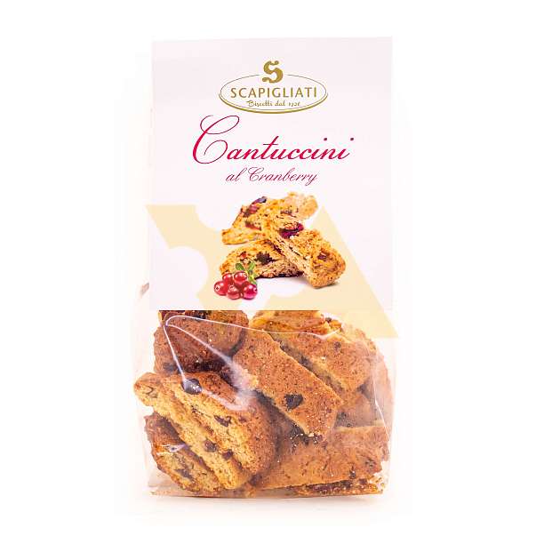 Кантуччини с клюквой, SCAPIGLIATI, 0,150 кг  Scapigliati Dolciaria Италия