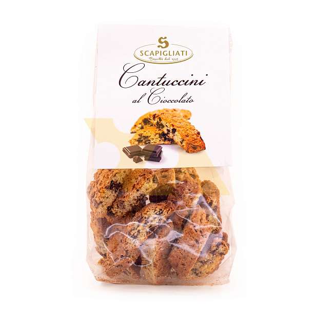Кантуччини с шоколадом, SCAPIGLIATI, 0,150 кг (пл/пак)  Scapigliati Dolciaria Италия