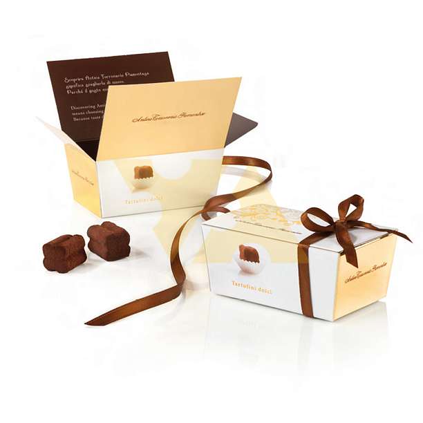 Конфеты Трюфель Дольче, т.м. ANTICA TORRONERIA PIEMONTESE, 0,050 кг (карт/кор с ленточкой)  Antica Torroneria Piemontese Италия