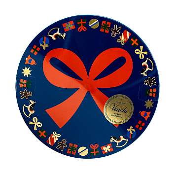 Ассорти шоколадных конфет BUREAU ALICE, VENCHI, 0,205 кг (ж/б шляпная коробка, коллекция «Рождественская Алиса»)