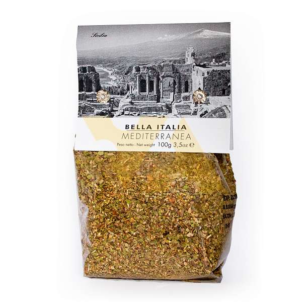 Специи Средиземноморские, смесь специй для мяса на гриле, запекания рыбы и ароматизации соусов, BELLA ITALIA, UMBRO, 0,100 кг (пл/пак)  Antico Pastificio Umbro S.r.l. Италия