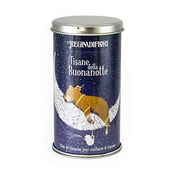 Ассорти трех видов чая "Спокойной ночи", 12 пакетиков по 3 гр, REGINADIFIORI, 0,036 гр (жест/кор)