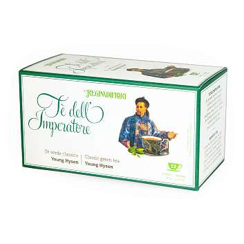 Чай зеленый классический цейлонский "Император", 12 пакетиков по 2,5 гр, REGINADIFIORI, 0,030 гр (карт/кор)