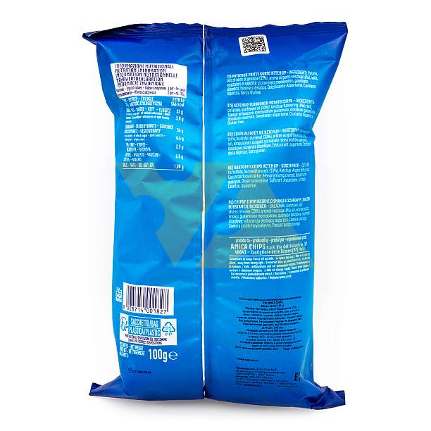 Чипсы картофельные со вкусом кетчупа KETCHIPS, AMICA CHIPS, 0,1 кг 0.1 кг. Amica Chips Италия