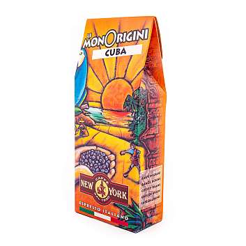 Кофе Куба, смесь обжаренного кофейных зерен из Кубы, NEW YORK, 0,250 кг (бум/уп)