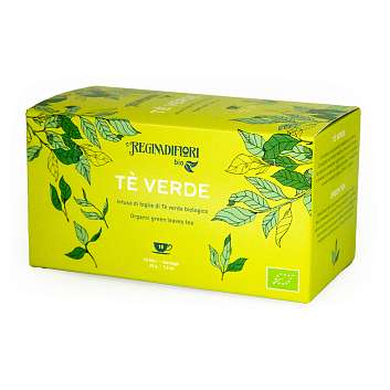 Чай зеленый BIO, 15 пакетиков по 3 гр, REGINADIFIORI, 0,045 гр (карт/кор)