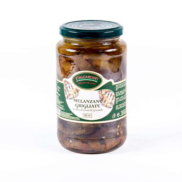 Баклажаны на гриле в подсолнечном масле, ITALCARCIOFI, 0,53 кг/0,31 кг/0,58 л (ст/б)  Italcarciofi S.r.L. Италия