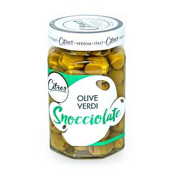 Оливки зеленые без косточек, CITRES, 0,290 кг/0,130 кг (ст/б)