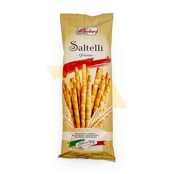 Гриссини из муки мягких сортов пшеницы типа "0" SALTELLI, VALLEDORO, 0,100 кг  Valledoro SPA (il Buon Forno) Италия